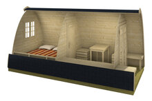 Camping Pod Double 240 x 480 cm - Vakantie chalet / Tuinhuis / Kantoor 