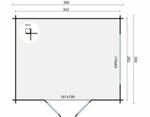 Blokhut Loya maatvoering