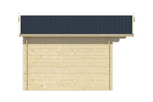 Blokhut Albacete linkerzijaanzicht