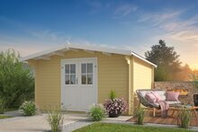 Blokhut Torrent geel