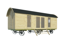 Pipowagen 720 x 328 cm - Zigeunerwagen Dan