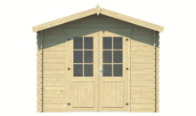 Blokhut Anja vooraanzicht