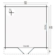 Blokhut Gunda maatvoering
