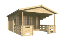 Blokhut Sanstrov vooraanzicht