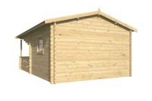 Blokhut Sanstrov achteraanzicht