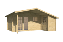 Blokhut Wolfgang vooraanzicht