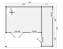 Blokhut Wolfgang maatvoering