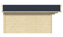 Blokhut Blackpool linkzijde