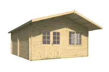 Blokhut Niedersachsen vooraanzicht