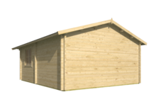 Blokhut Niedersachsen achteraanzicht