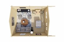 Blokhut Niedersachsen 500 x 598 cm + Voorluifel 115 cm - Tuinhuis