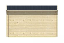 Blokhut Daisy achteraanzicht