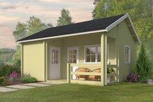 Blokhut Edelweiss groen