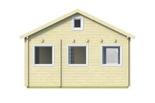 Blokhut Edelweiss achteraanzicht