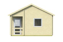 Blokhut Edelweiss rechterzijaanzicht