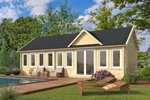 Blokhut Big Lauren blank/wit