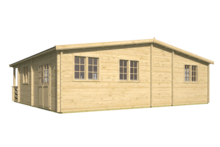 Blokhut Azores achteraanzicht