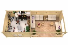 Blokhut Mokka bovenaanzicht