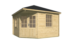 Blokhut Nilsson vooraanzicht