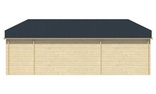 Blokhut  Sibella achteraanzicht