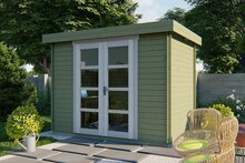 Blokhut Minimodern groen