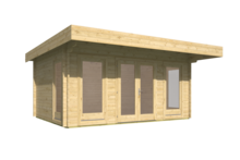 Blokhut Yorick vooraanzicht