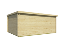 Blokhut Annabel achteraanzicht