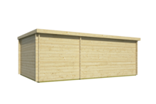 Blokhut Flow achteraanzicht