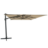 Zweefparasol Malta 300x400 cm Ecru met voet