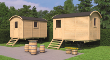 Pipowagen 360 x 240 cm - Zigeunerwagen Joey