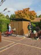 NewTechWood berging met enkele deur 222 x 210 cm Teak