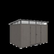 NewTechWood berging met dubbele deur 344 x 210 cm Silver Gray