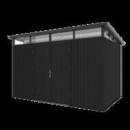 NewTechWood berging met dubbele deur 344 x 210 cm Ebony zwart