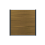 Composietscherm Boston Premium teak 180 x 200 cm