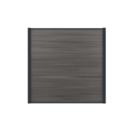 Composietscherm Boston Premium donker grijs 180 x 200 cm