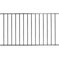 Spijlenpaneel rond vlak &ndash; 2,2 meter breed