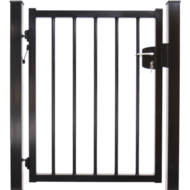 Enkele spijlenpoort rond vlak 100 cm