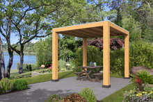 Overkapping Renesse Red Class Wood 300 x 333 cm - DHZ plat dak