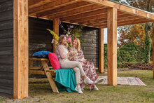 Overkapping Renesse Red Class Wood 400 x 313 cm - DHZ plat dak