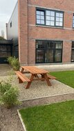 Picknicktafel Madrid 250 x 160 x 75 cm hardhout (8 personen) - Picknickset