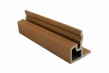 PuraTech composiet eindprofiel 5,8 x 5,8 x 290 cm teak