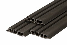 PuraTech 195 composiet barcodeprofiel 3,3 x 19,5 x 390 cm ebony black fijne houtnerf