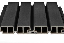 PuraTech 55 composiet dubbel profiel 3,3 x 17 x 290 cm ebony black fijne houtnerf