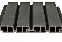 PuraTech 55 composiet dubbel profiel 3,3 x 17 x 290 cm dark grey fijne houtnerf