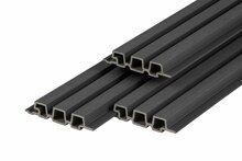 PuraTech 30 composiet triple profiel 3,3 x 17 x 390 cm ebony black fijne houtnerf