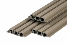 PuraTech 30 composiet triple profiel 3,3 x 17 x 390 cm light grey fijne houtnerf