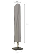 Madison parasolhoes 250x55/60 cm grey