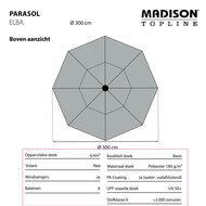 Madison Elba push-up parasol &Oslash;300 cm taupe