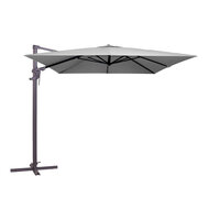 Madison Monaco Flex III zweefparasol 300x300 cm light grey