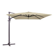 Madison Monaco Flex III zweefparasol 300x300 cm ecru